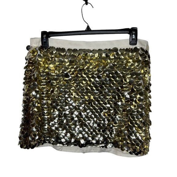 J. Crew $228 Collection Limited Edition Circle Sequin Mini Skirt Size 0 BR535 - Picture 5 of 9